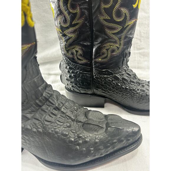 Rogers Western Boots Leather Mexico Men Sz 7 - Picture 2 of 8